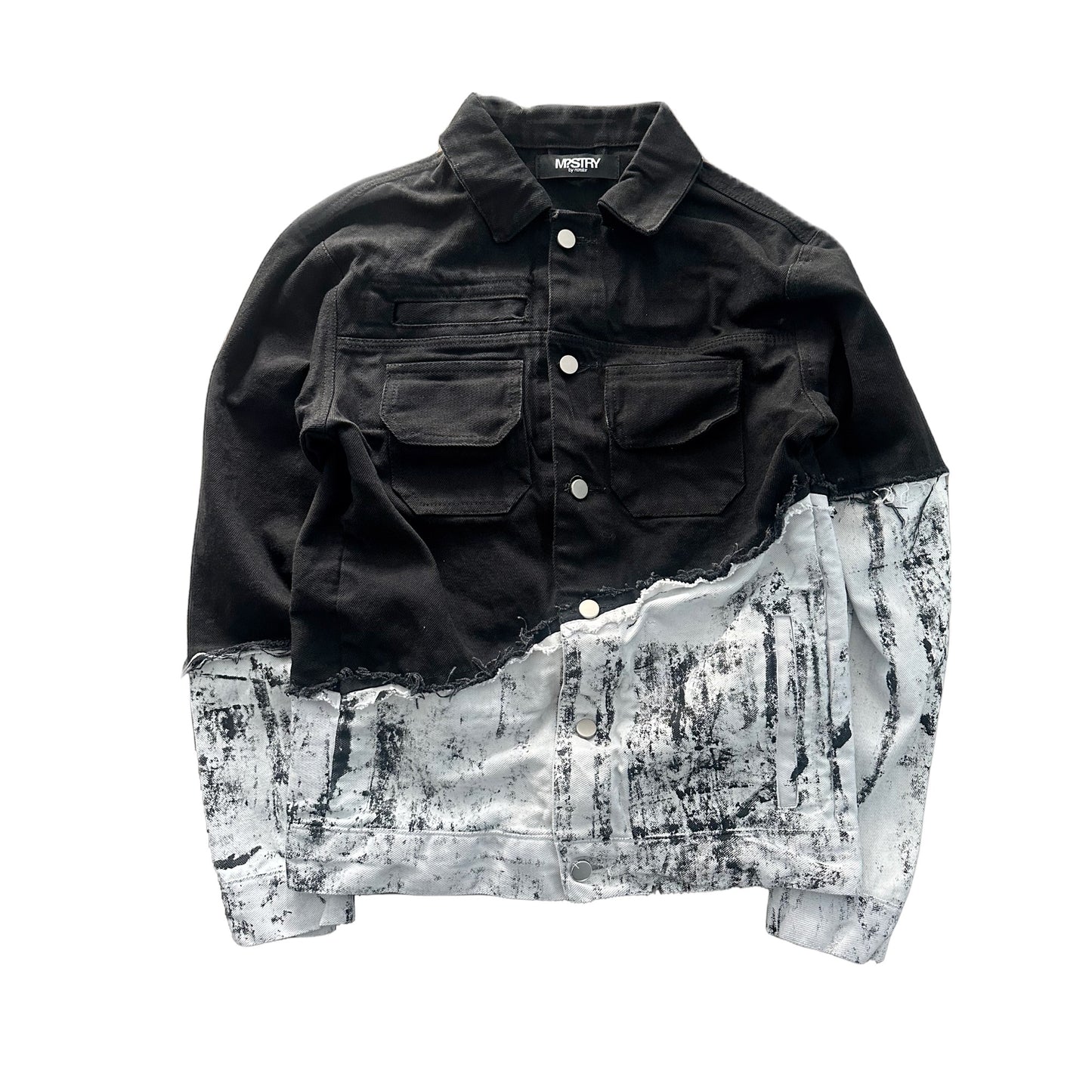 Ink Spill Hybrid Denim Jacket